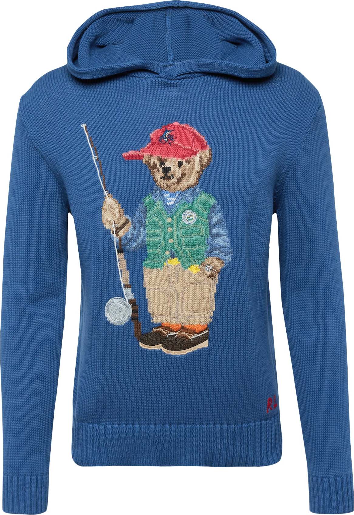 Polo Ralph Lauren Svetr béžová / královská modrá / tmavě hnědá / trávově zelená