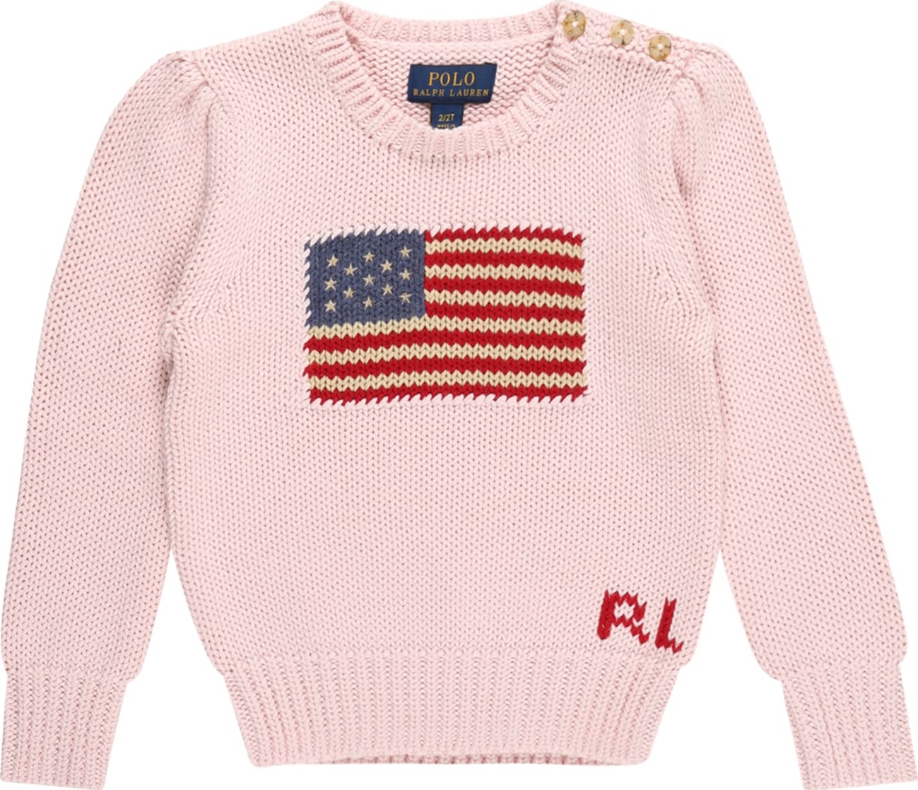 Polo Ralph Lauren Svetr písková / námořnická modř / pink / červená