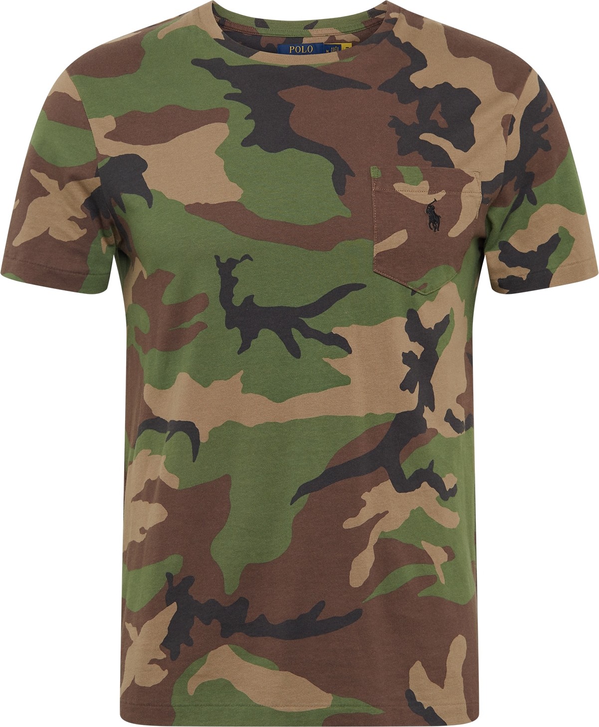 Polo Ralph Lauren Tričko khaki / trávově zelená / tmavě zelená