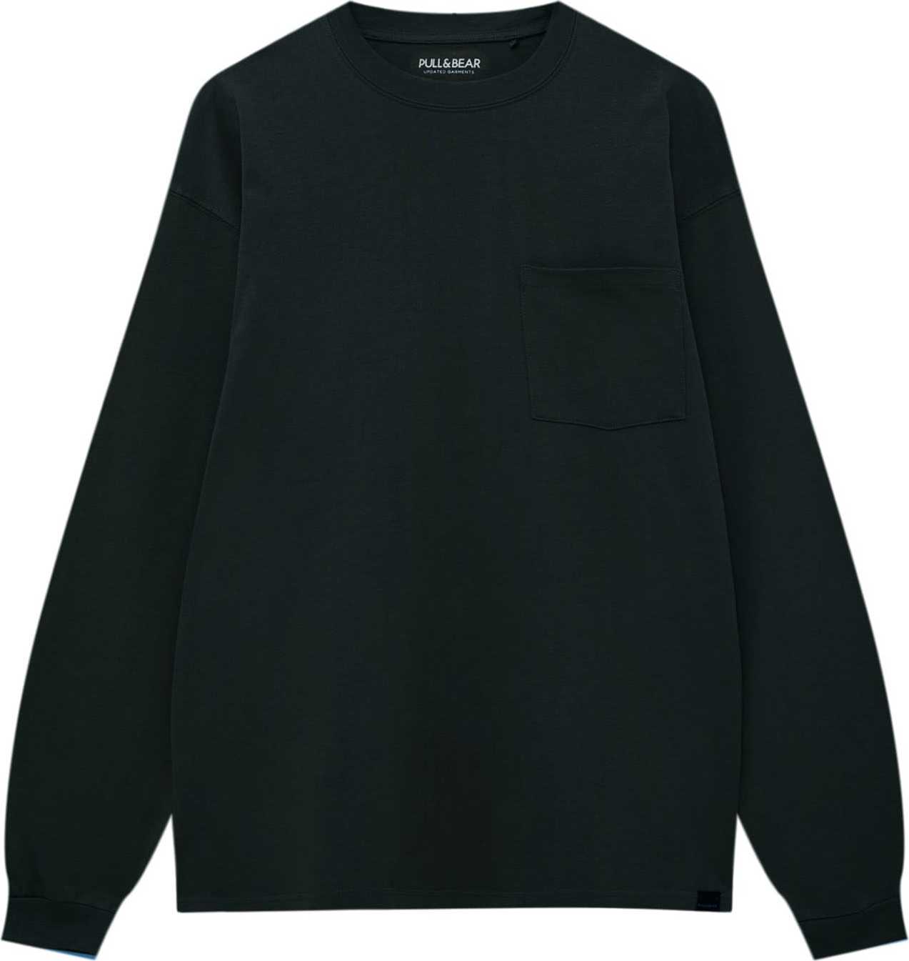 Pull&Bear Tričko tmavě zelená