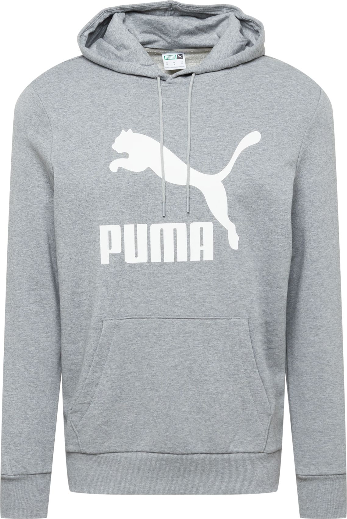 PUMA Mikina šedý melír / bílá