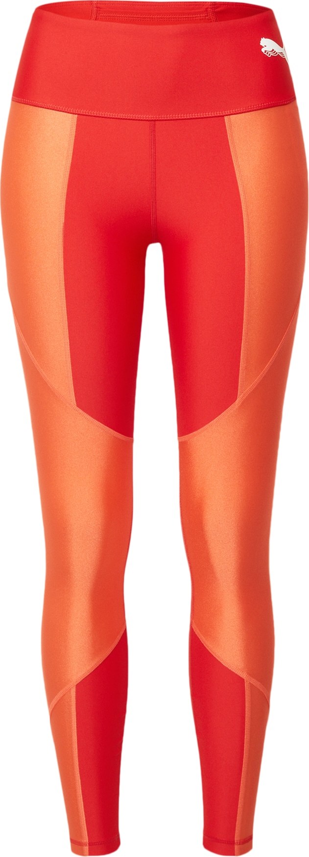 PUMA Sportovní kalhoty oranžová / červená / bílá