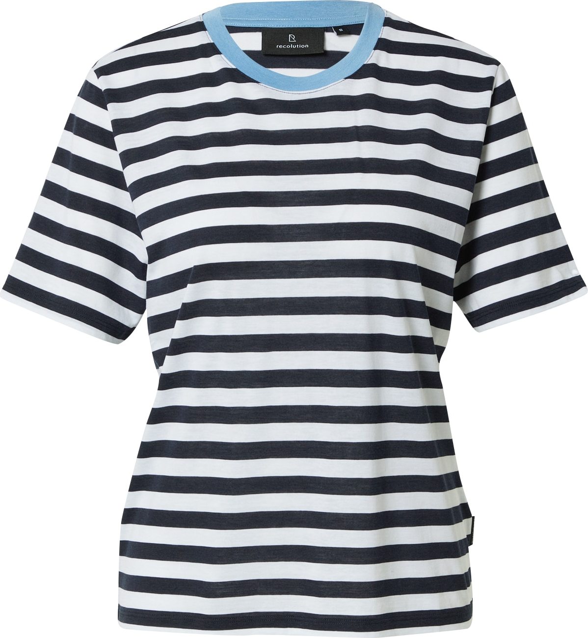 recolution Tričko noční modrá / světlemodrá / bílá