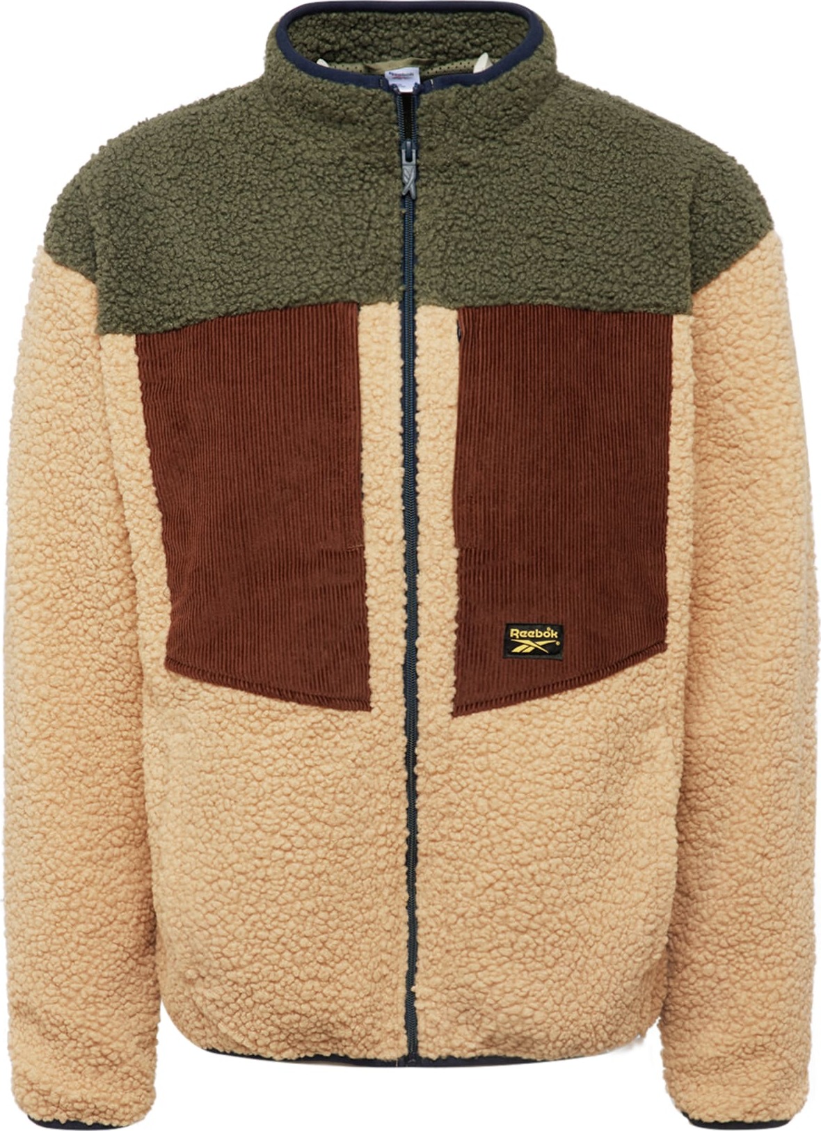 Reebok Classics Přechodná bunda písková / tmavě hnědá / khaki