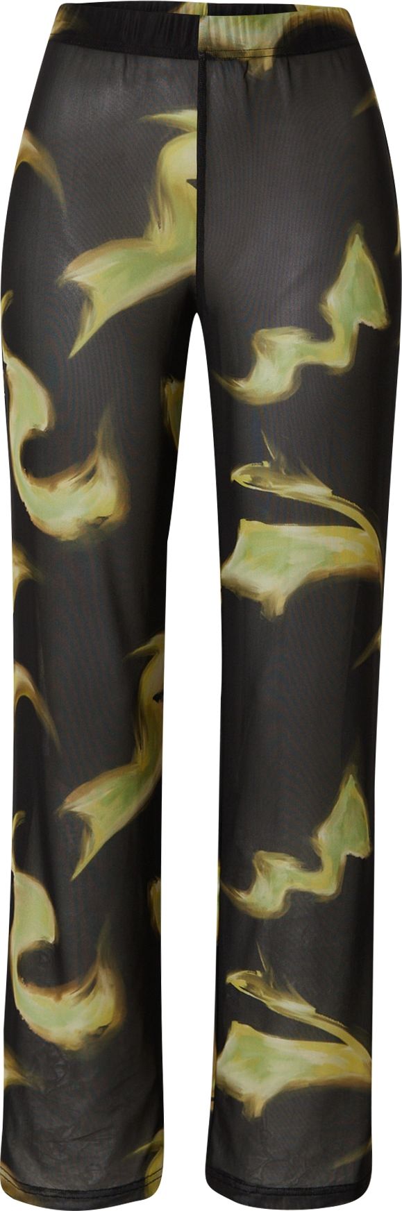 Résumé Kalhoty rákos / světle zelená / černá