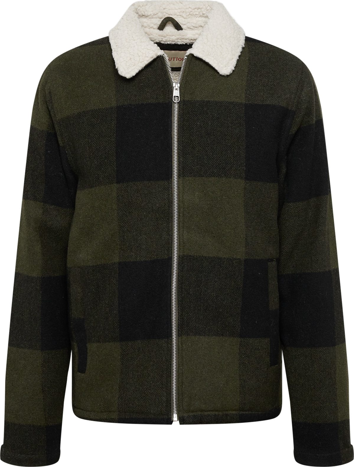 Revolution Přechodná bunda tmavě zelená / černá