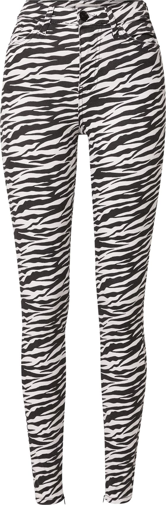 River Island Džíny 'MISSY' černá / bílá