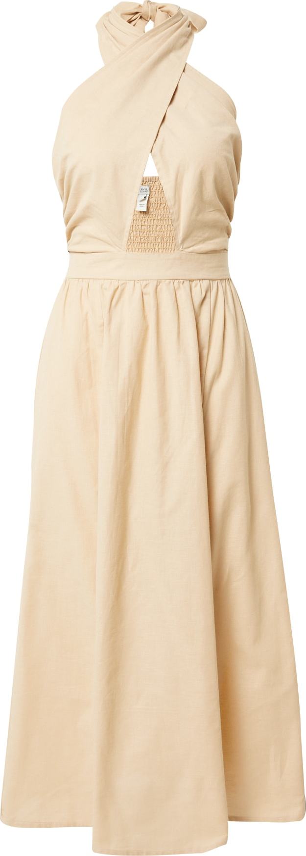 River Island Koktejlové šaty béžová