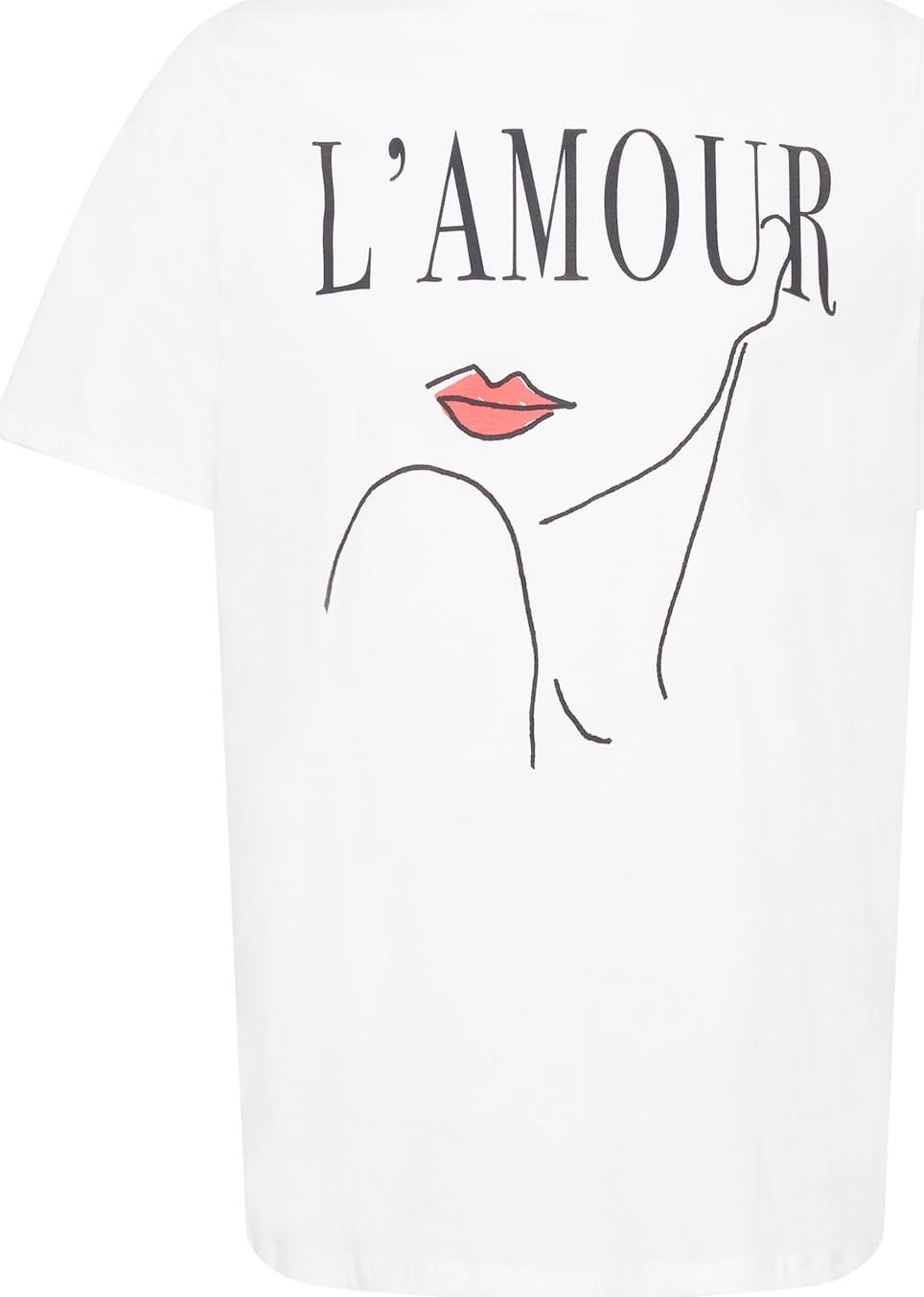 River Island Plus Tričko červená / černá / bílá