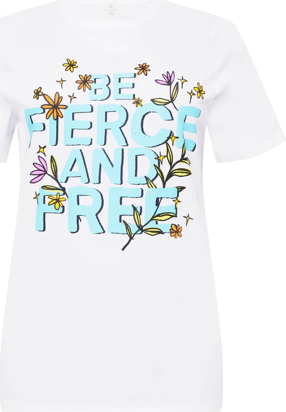 River Island Plus Tričko krémová / mix barev