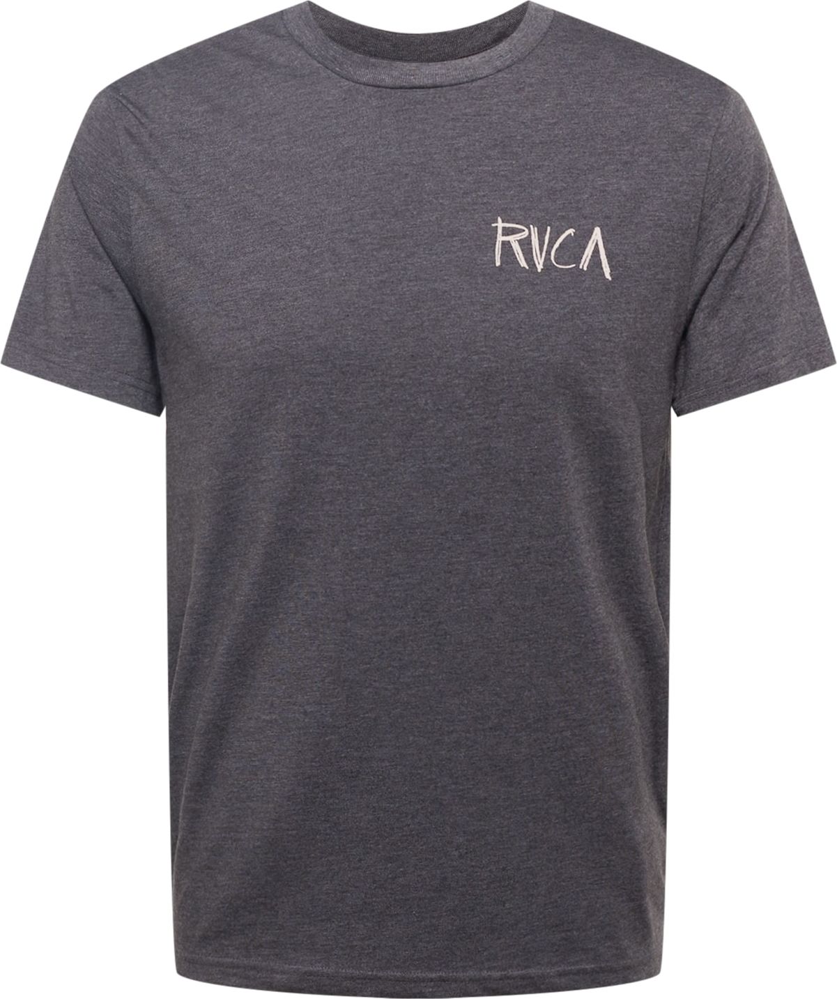 RVCA Tričko 'SHAPE OF SNAKES' šedobéžová / antracitová / přírodní bílá