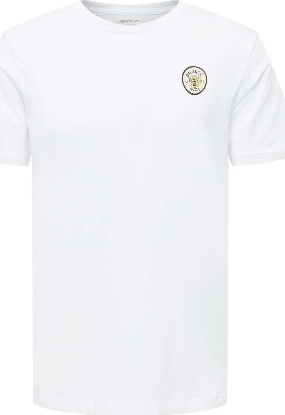 RVCA Tričko 'TORO' světle žlutá / červená / černá / bílá