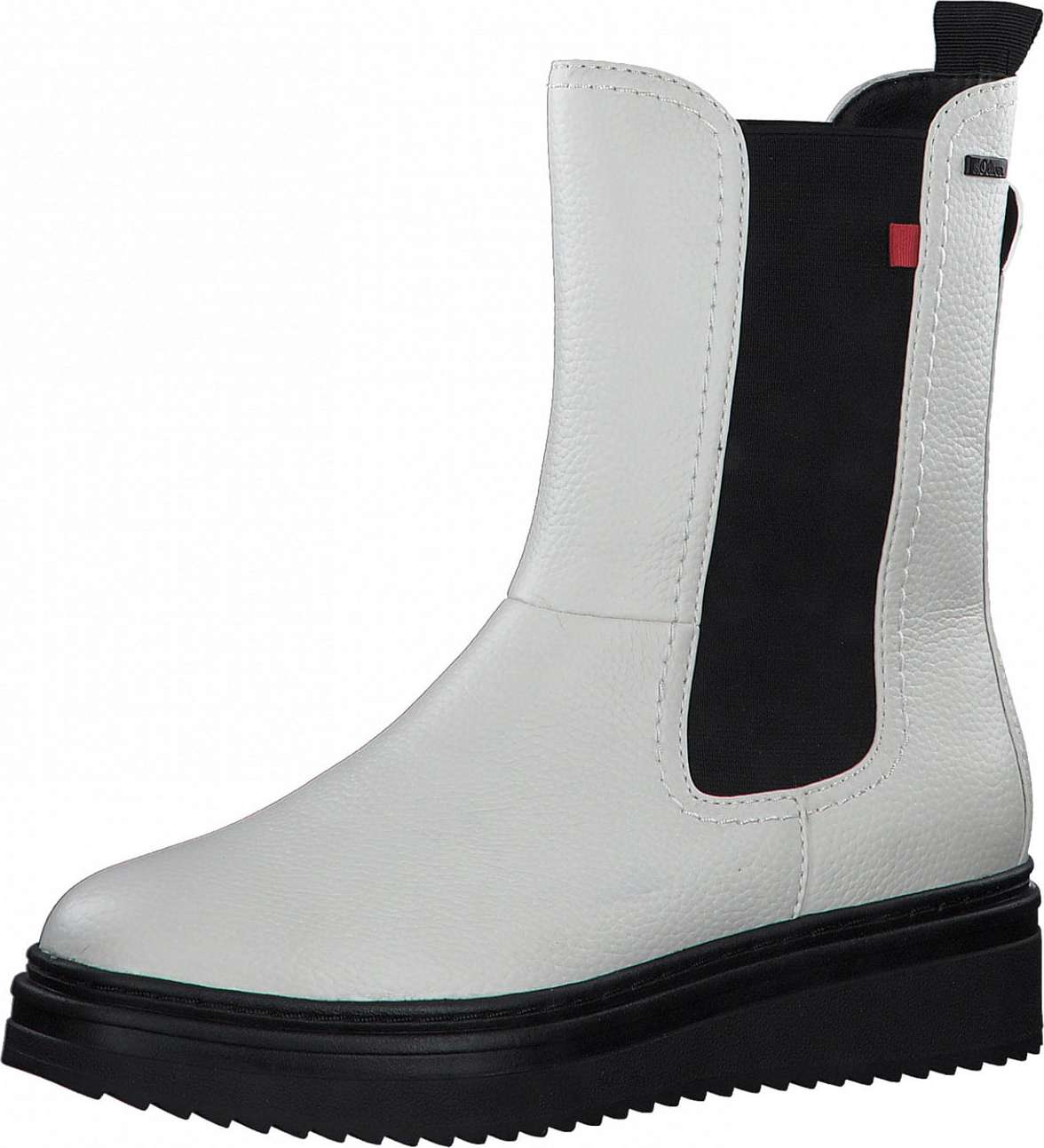 s.Oliver Chelsea boty krémová / černá