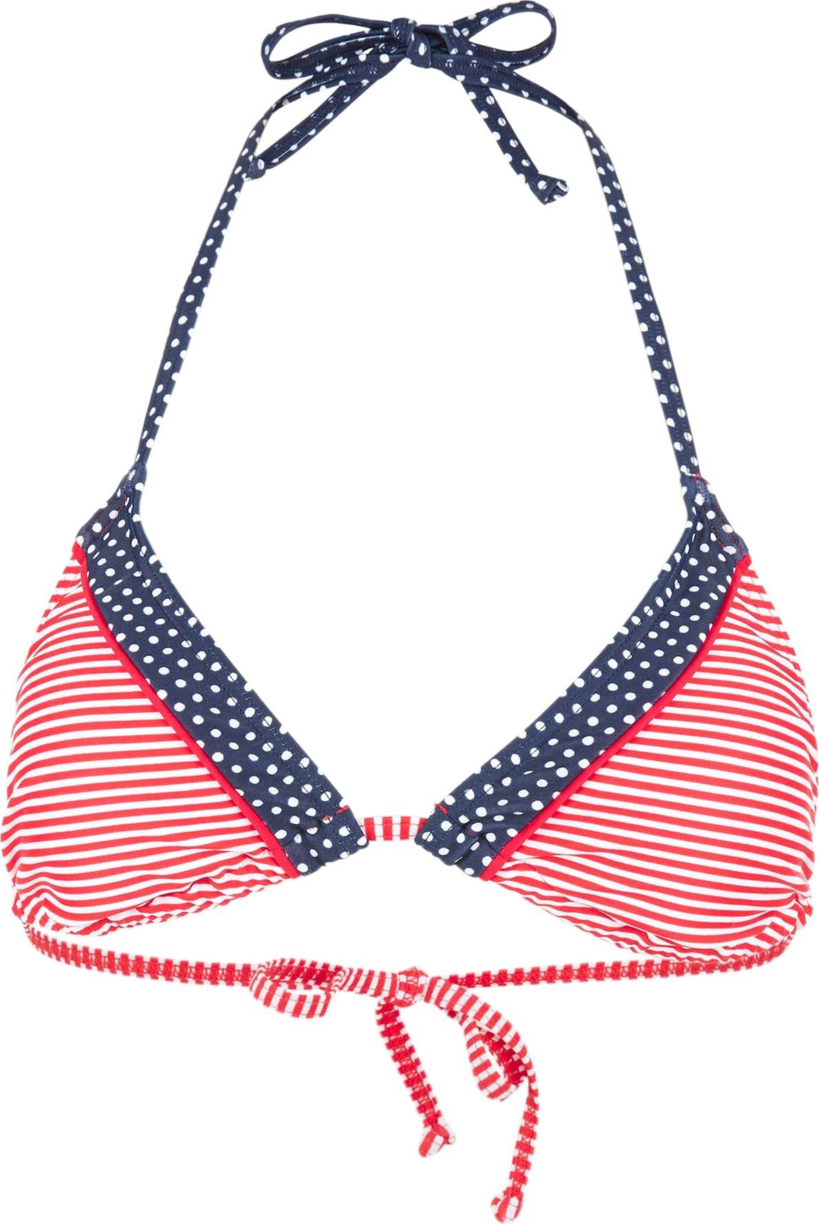 s.Oliver Horní díl plavek 'Avni' tmavě modrá / červená / bílá