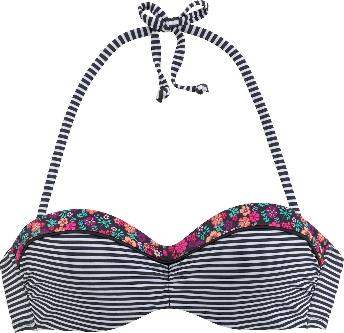 s.Oliver Horní díl plavek mix barev / černá / bílá