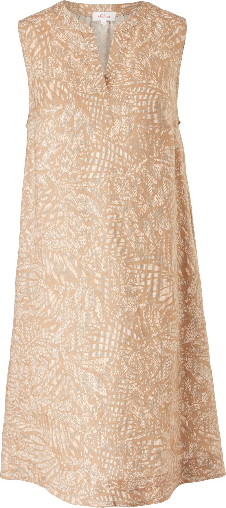 s.Oliver Letní šaty písková / bílá