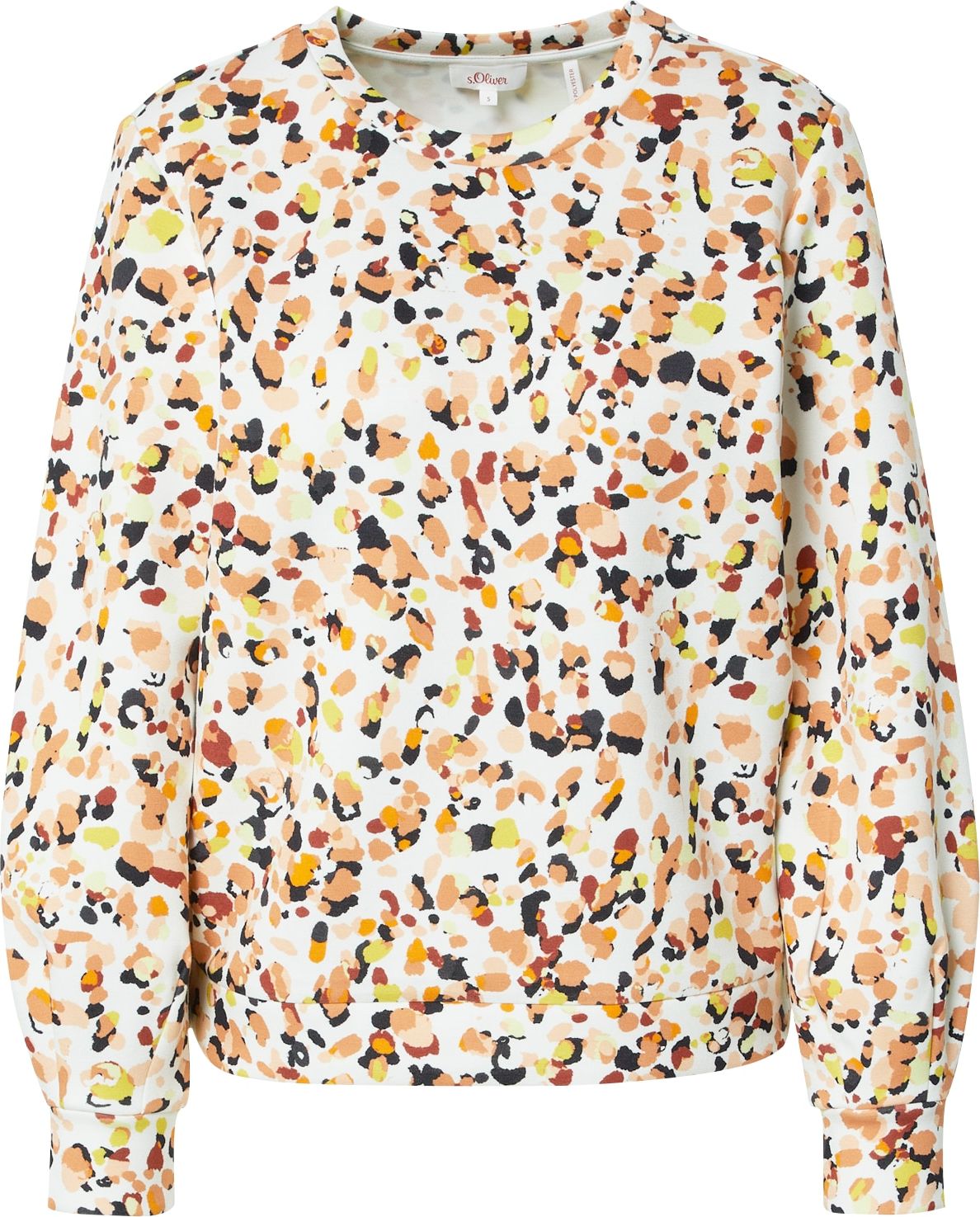 s.Oliver Mikina béžová / rezavě hnědá / žlutá / meruňková / broskvová