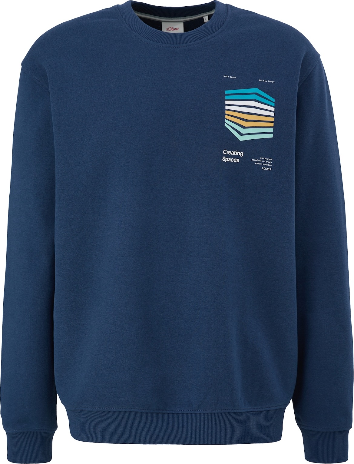 s.Oliver Mikina námořnická modř / nebeská modř / jasně oranžová / bílá