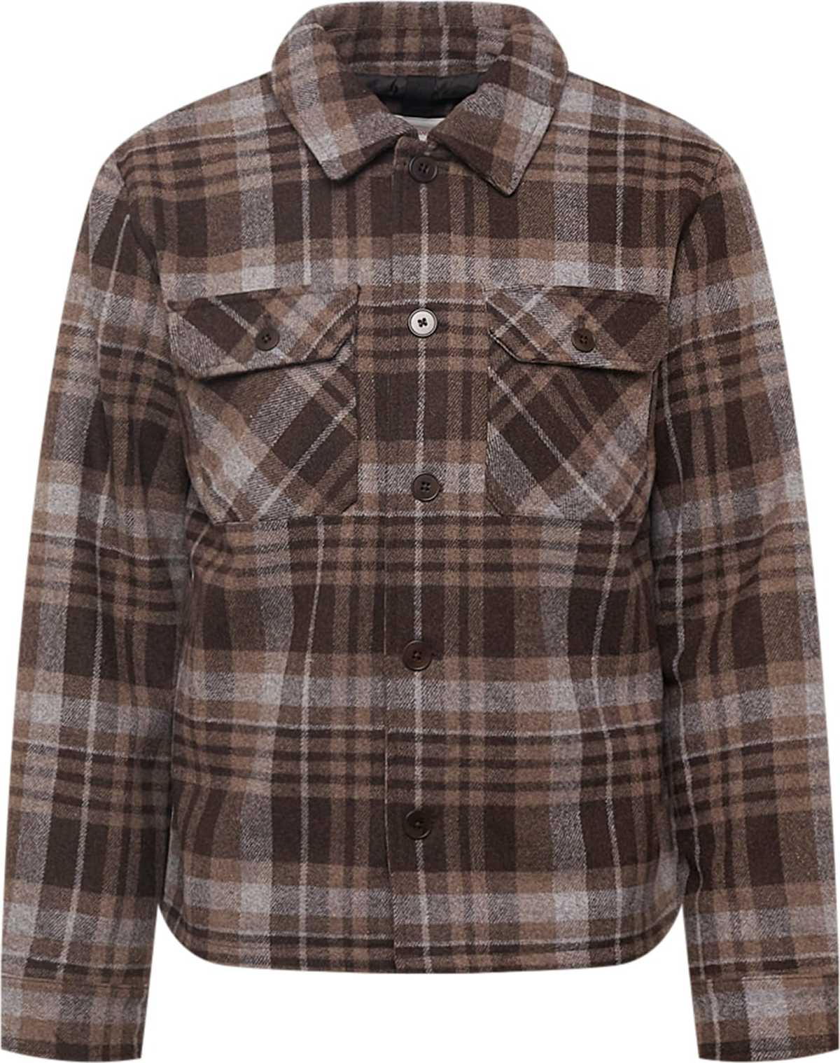 s.Oliver Přechodná bunda béžová / písková / tmavě hnědá