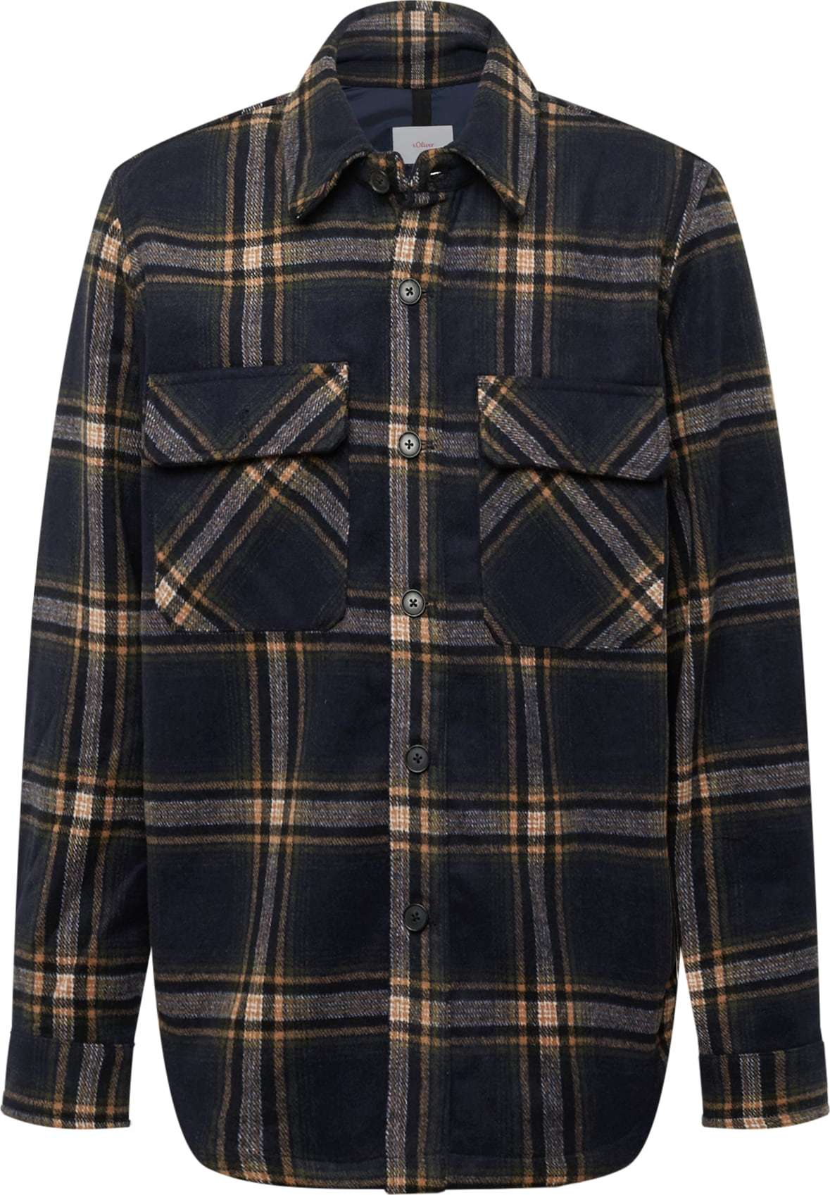 s.Oliver Přechodná bunda noční modrá / hnědá / černá / bílá