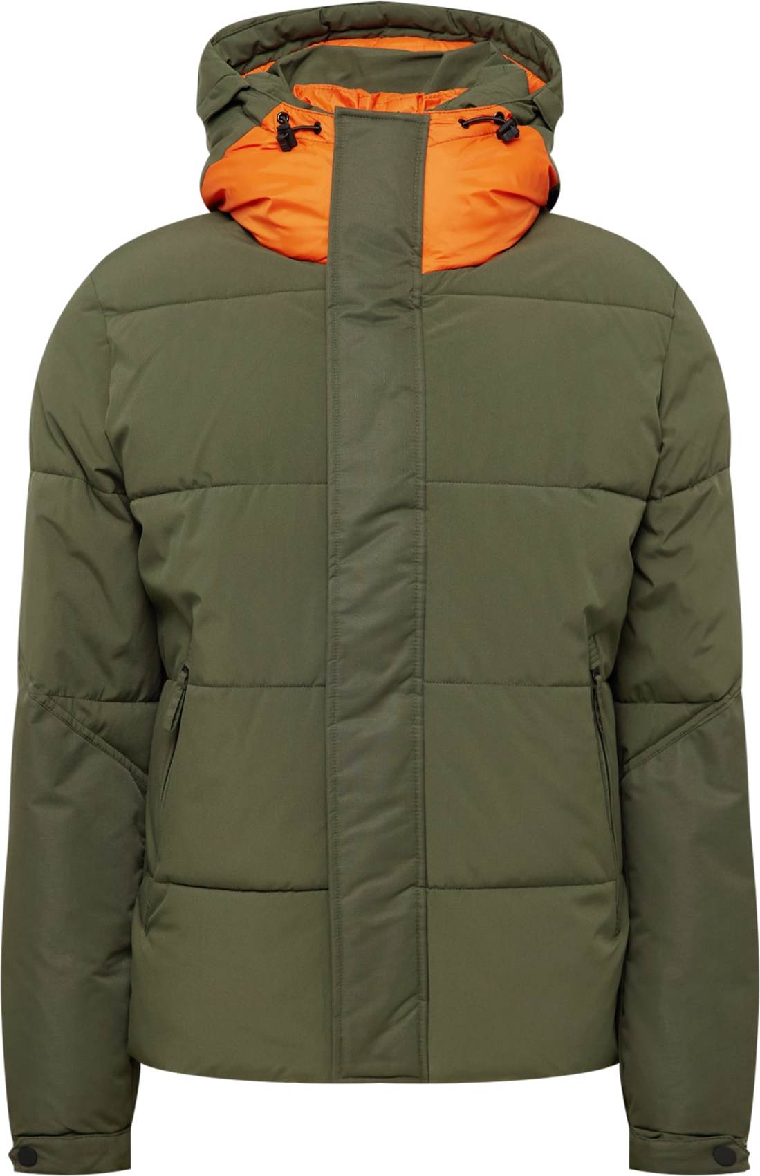 s.Oliver Přechodná bunda tmavě zelená / mandarinkoná