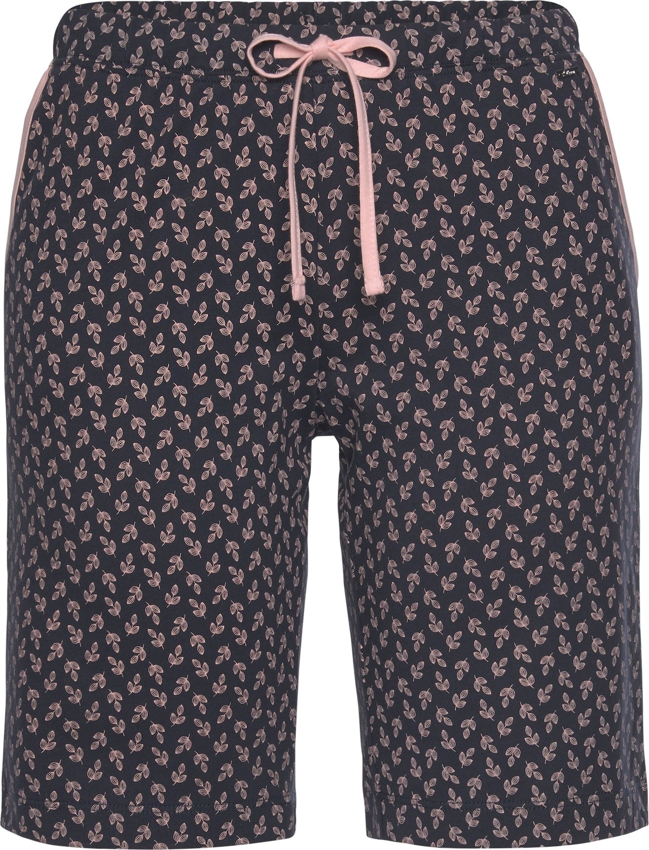 s.Oliver Pyžamové kalhoty světle růžová / černý melír