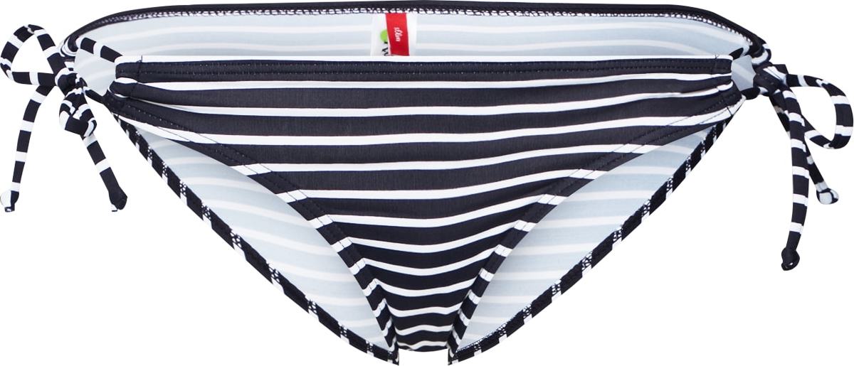 s.Oliver Spodní díl plavek černá / bílá