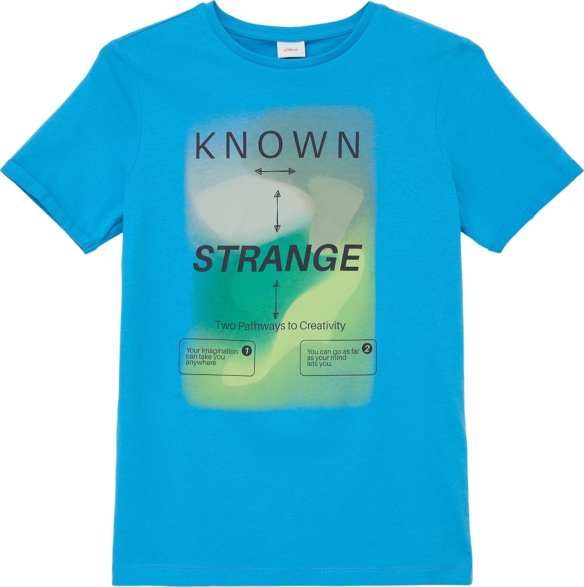 s.Oliver Tričko azurová / mix barev