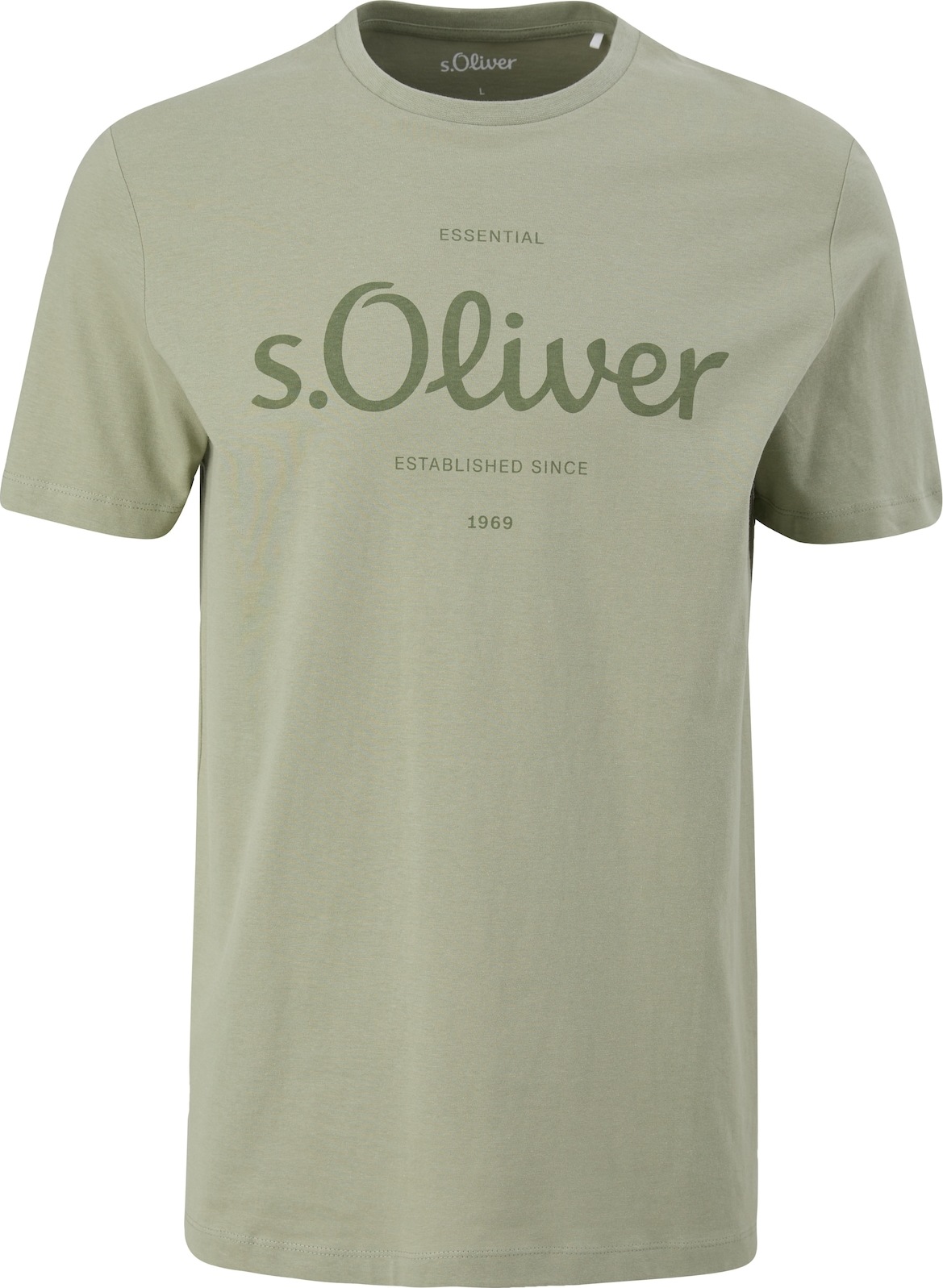 s.Oliver Tričko olivová / světle zelená