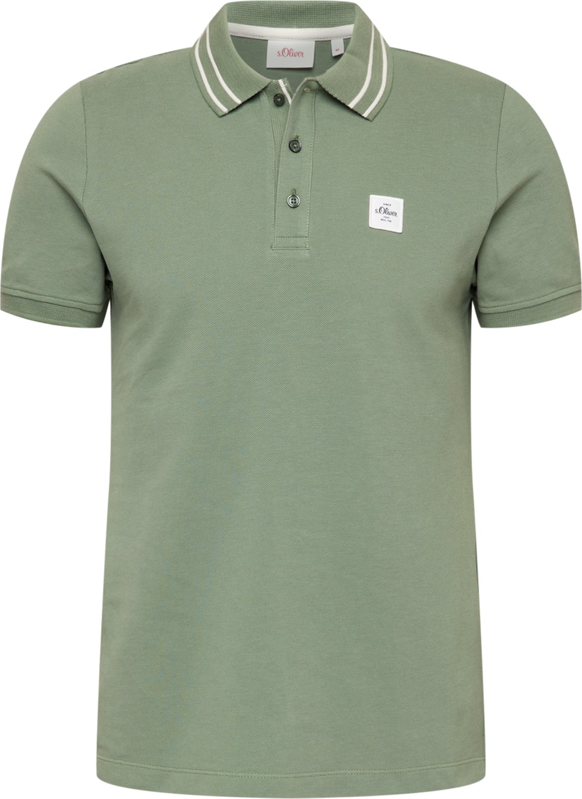 s.Oliver Tričko světle zelená / bílá