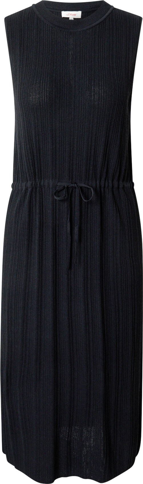 s.Oliver Úpletové šaty černá
