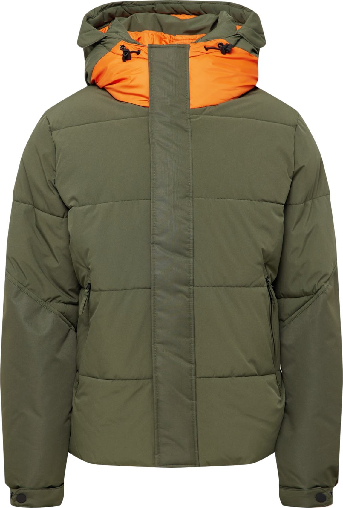 s.Oliver Přechodná bunda khaki / oranžová