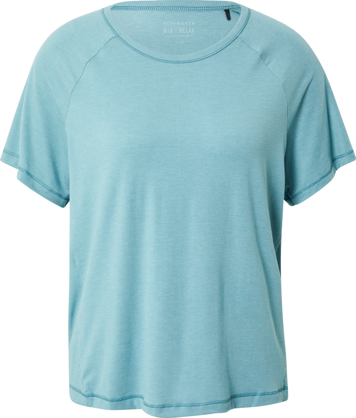SCHIESSER Tričko na spaní kouřově modrá