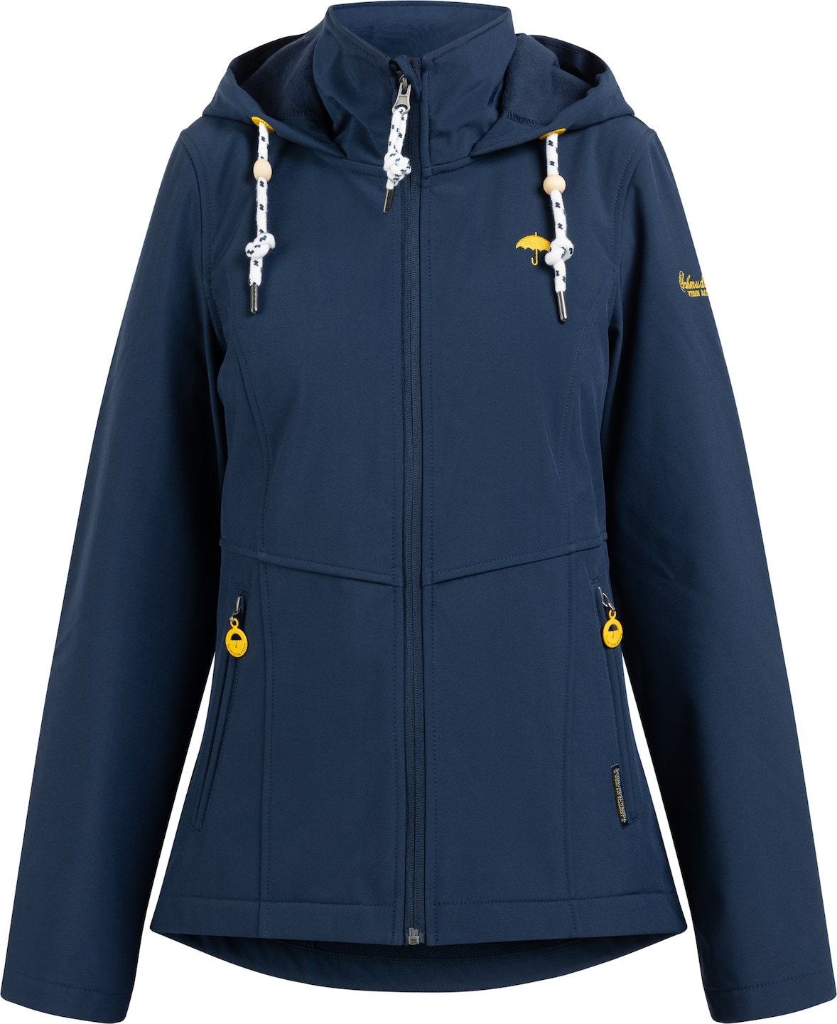 Schmuddelwedda Funkční bunda marine modrá / žlutá