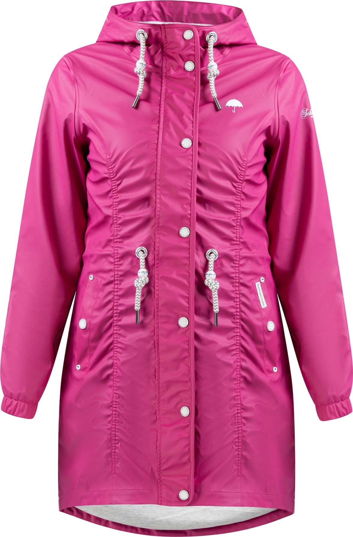 Schmuddelwedda Funkční kabát fuchsiová / bílá