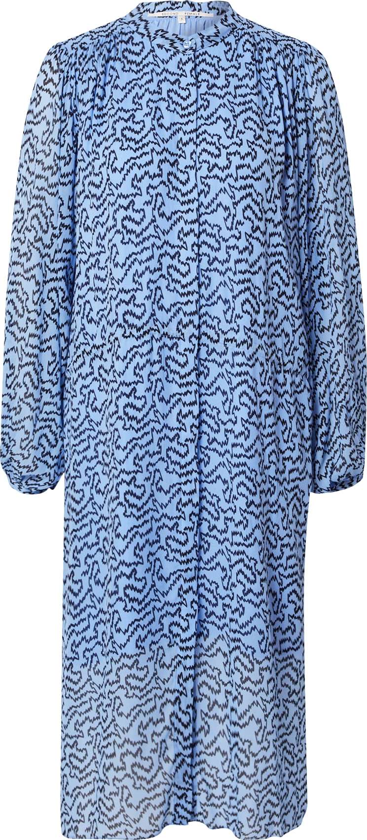 SECOND FEMALE Košilové šaty 'Aronia' námořnická modř / světlemodrá