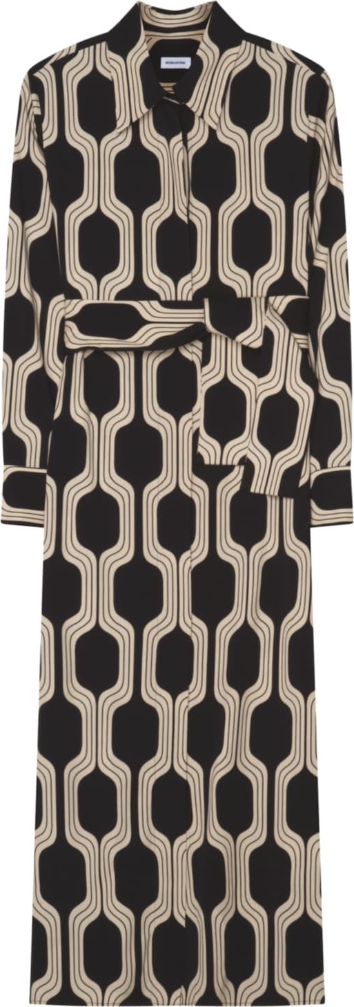 SEIDENSTICKER Košilové šaty cappuccino / černá