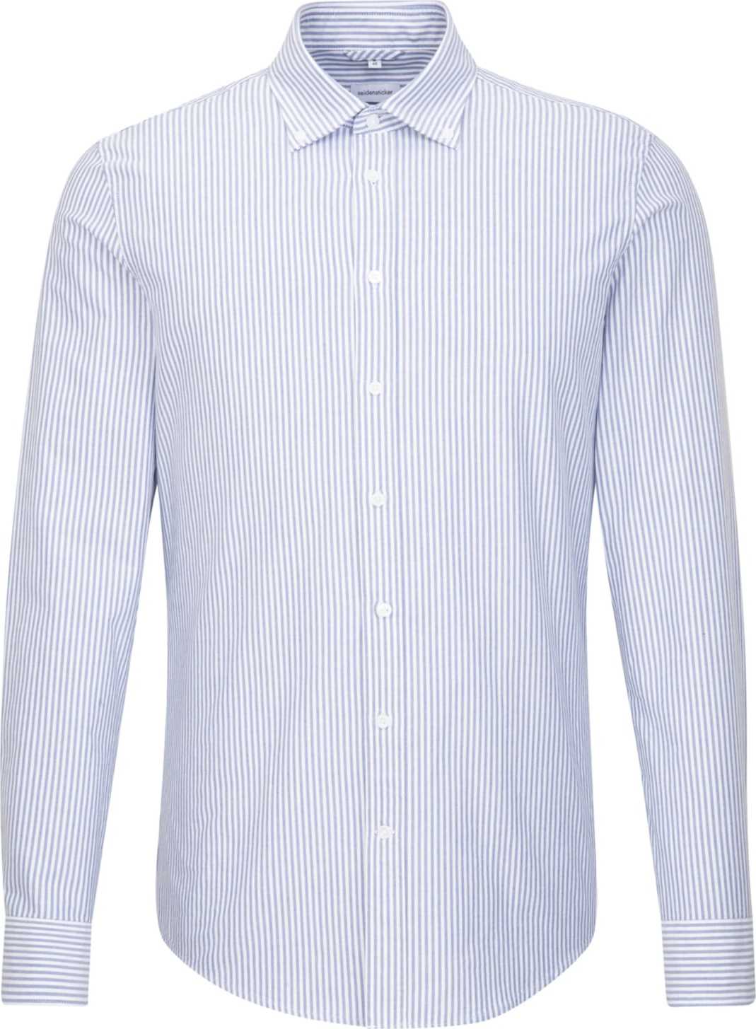 SEIDENSTICKER Společenská košile kouřově modrá / bílá