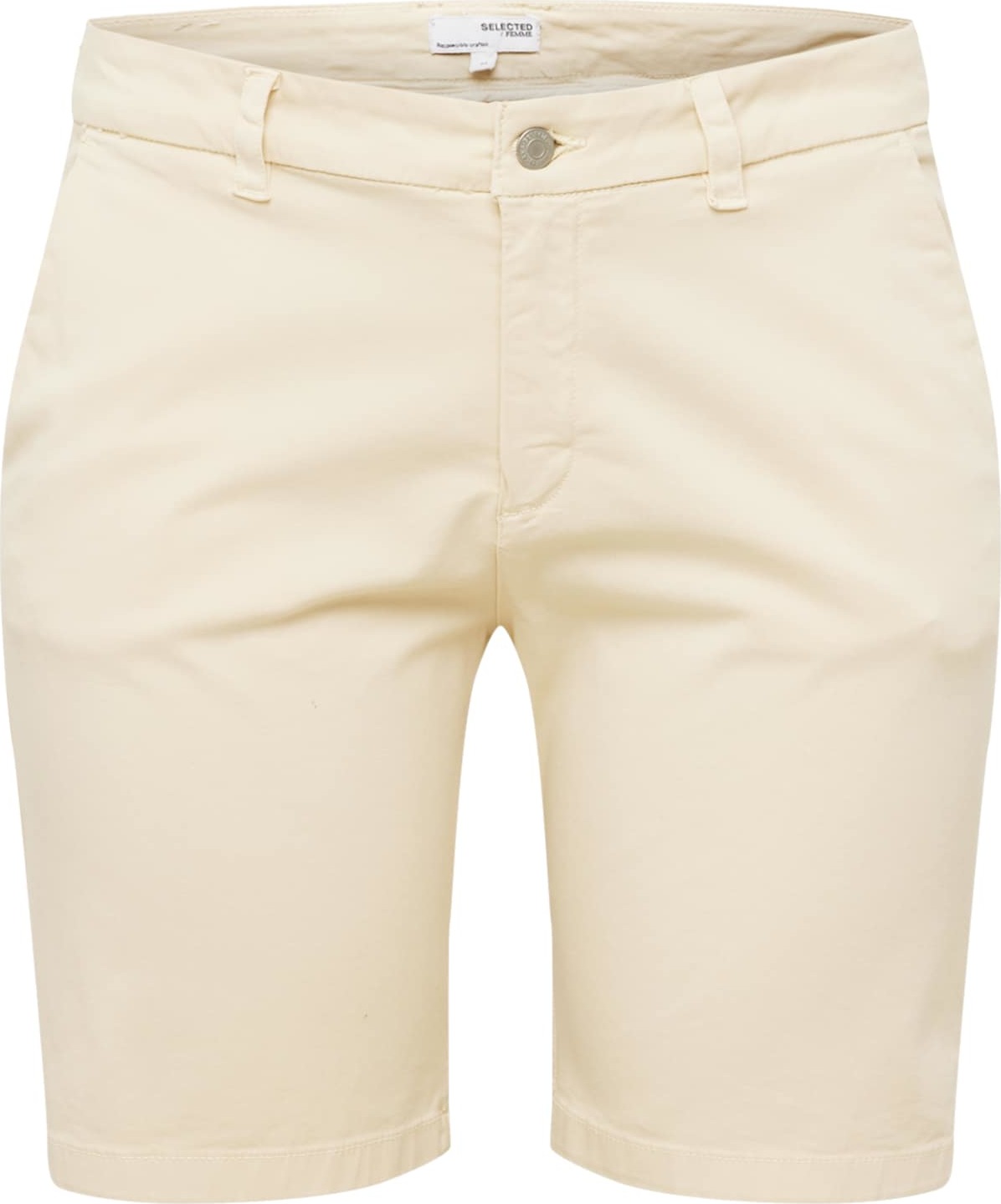 Selected Femme Curve Chino kalhoty 'MILEY' béžová