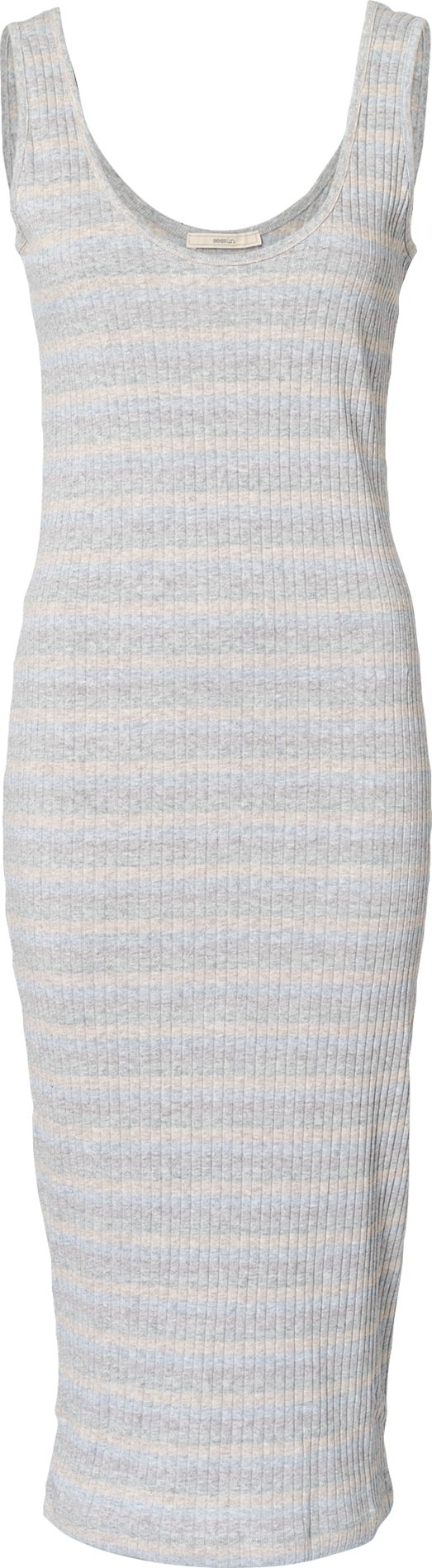 sessun Letní šaty 'DUHA' béžový melír / modrý melír / šedý melír