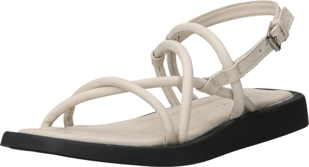 SHABBIES AMSTERDAM Páskové sandály barva bílé vlny
