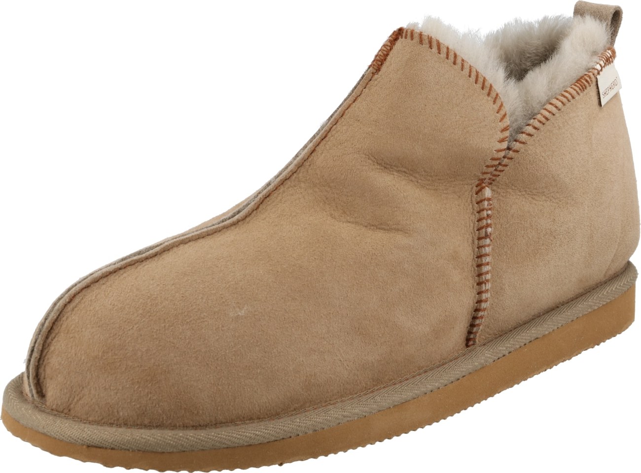 SHEPHERD Pantofle 'ANTON' tmavě béžová