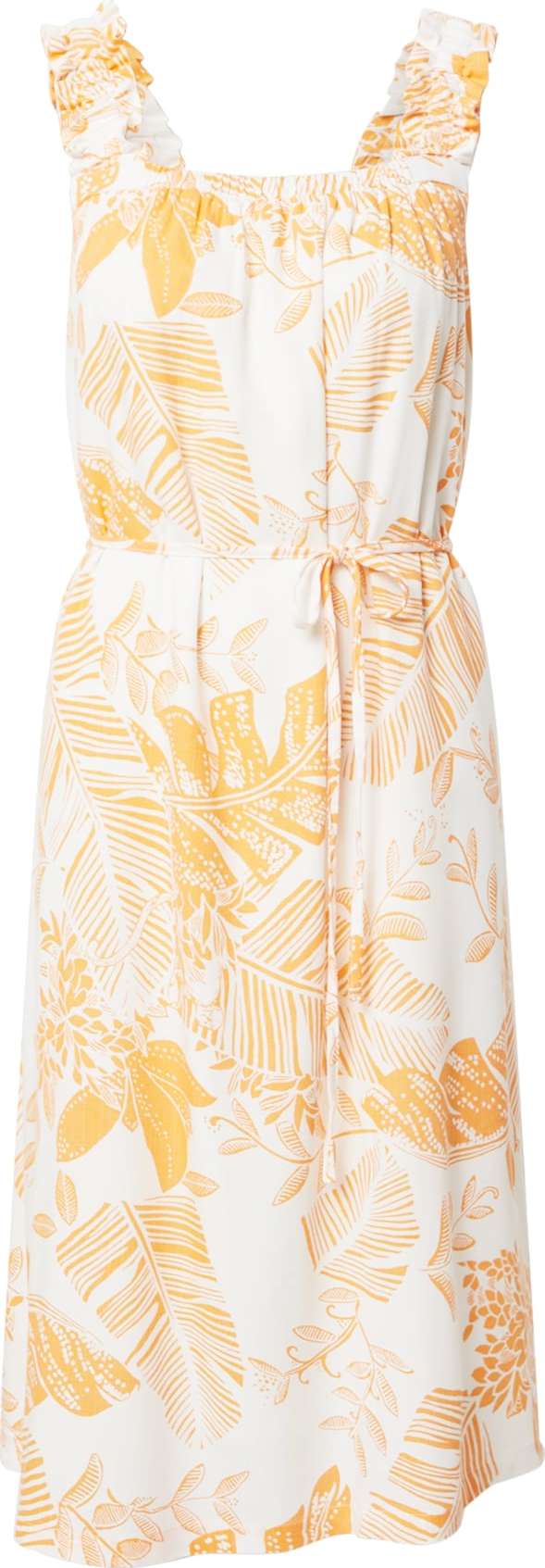 SISTERS POINT Letní šaty 'ERUNA' oranžová / bílá