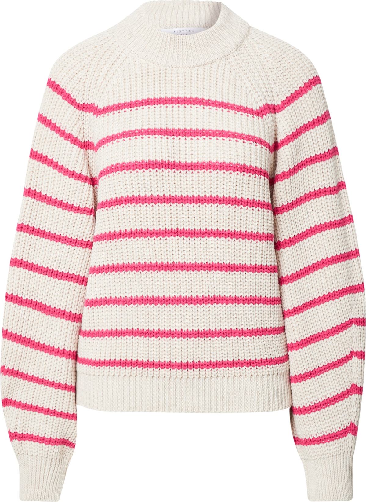 SISTERS POINT Svetr 'MIBA' krémová / bobule