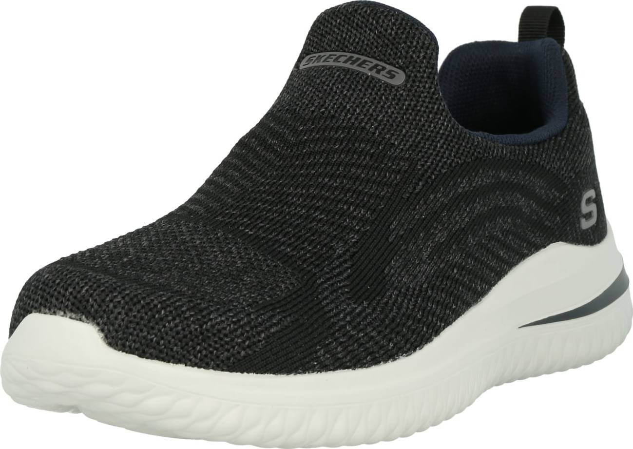 SKECHERS Tenisky černá / bílá