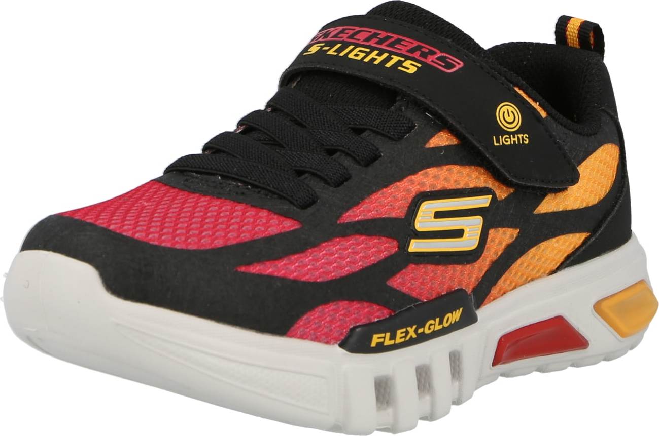 SKECHERS Tenisky oranžová / pink / černá