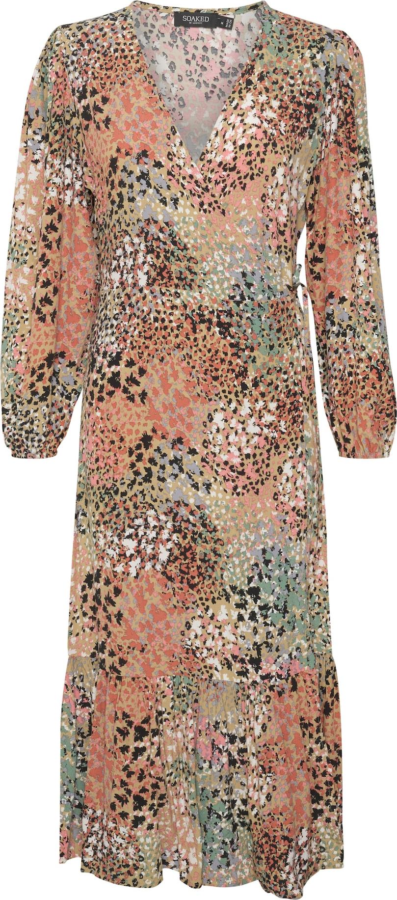 SOAKED IN LUXURY Šaty 'SLSylvia' béžová / mix barev