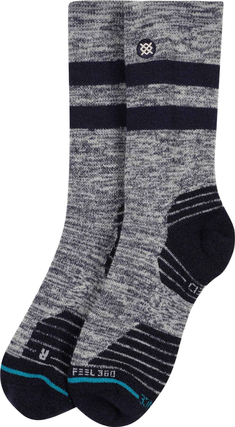 Stance Sportovní ponožky 'CAMPER' námořnická modř / modrý melír