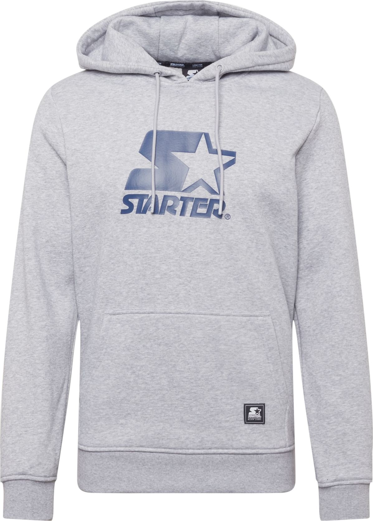 Starter Black Label Mikina marine modrá / šedá