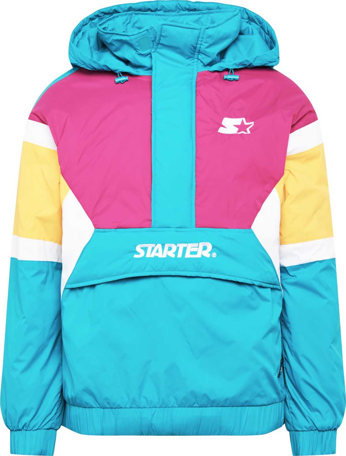 Starter Black Label Přechodná bunda tyrkysová / žlutá / pink / bílá